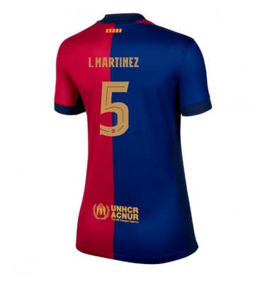 Barcelona Inigo Martinez #5 Primera Equipación Mujer 2024-25 Manga Corta